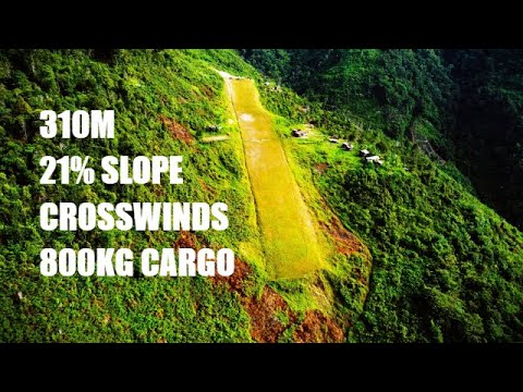 Bush Plane Landing on EXTREME Mountain Runway