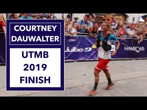 Courtney Dauwalter UTMB 2019 finish