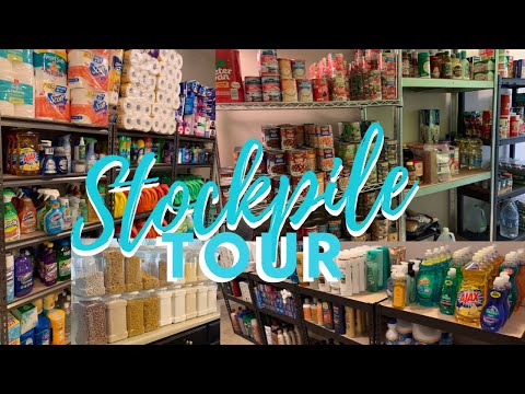 EMERGENCY PREPPER PANTRY & STOCKPILE TOUR | HOW I ORGANIZE AND FOOD STORAGE