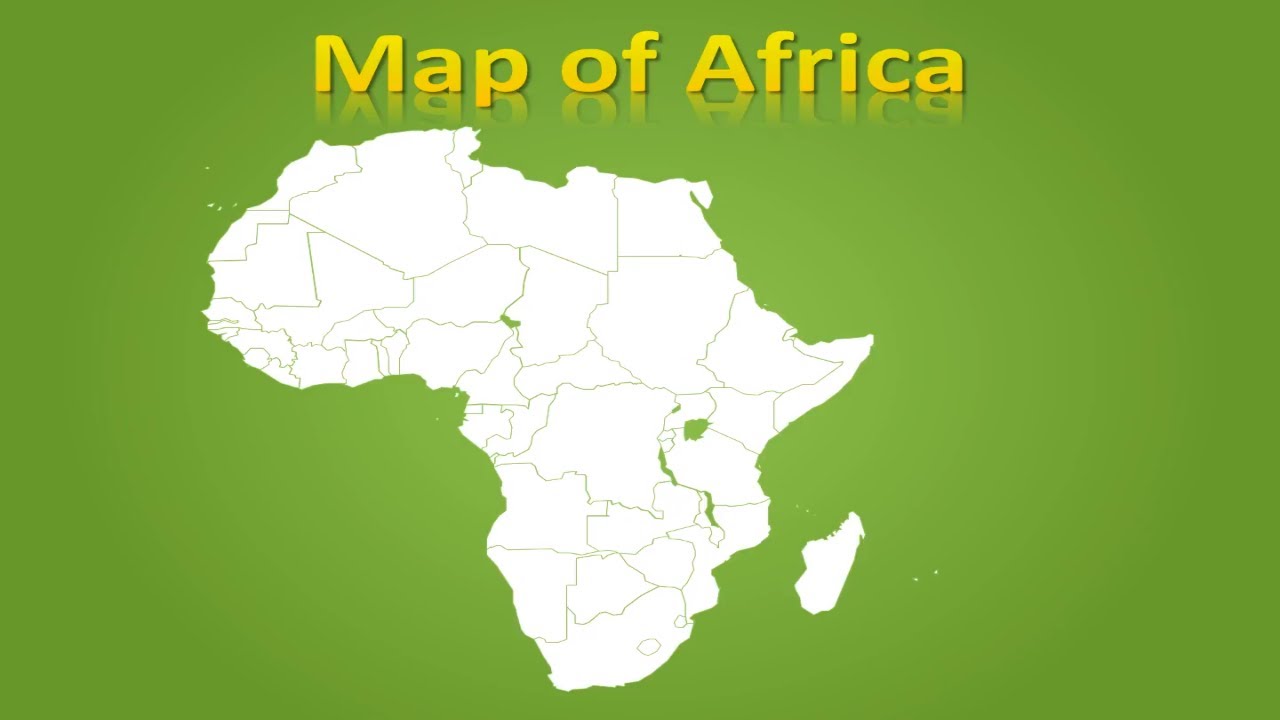 Africa Keynote maps - Map of Africa in presentation