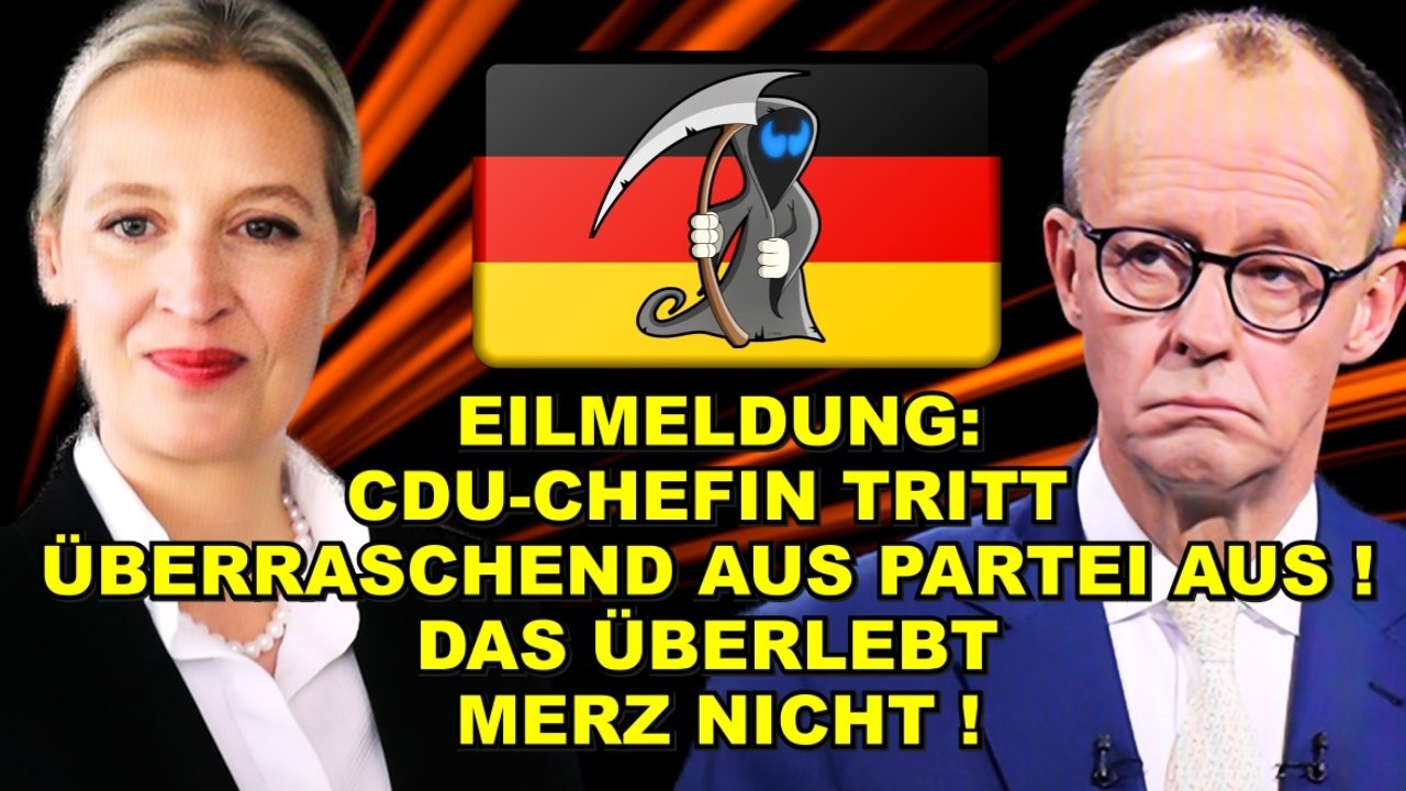 EIL: CDU-Chefin TRITT AUS! Merz FÄLLT!