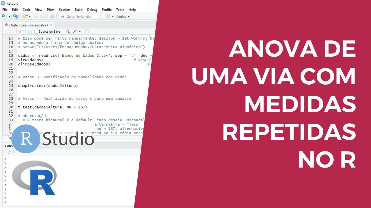 ANOVA de uma via com medidas repetidas no R