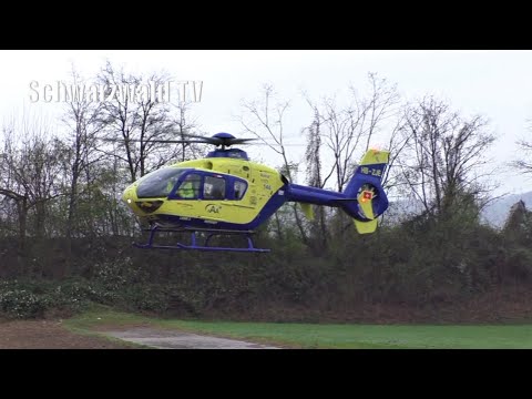 🚨🚁 Notfalleinsatz in Dogern - Start RTH Lions 3 HB-ZJE - Rettungshubschrauber startet [30.03.2022]