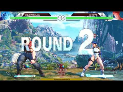 Street Fighter 5 Tournament: Defend the North 2016 Losers Final - Nuckledu (Nash) v KBrad (Cammy)