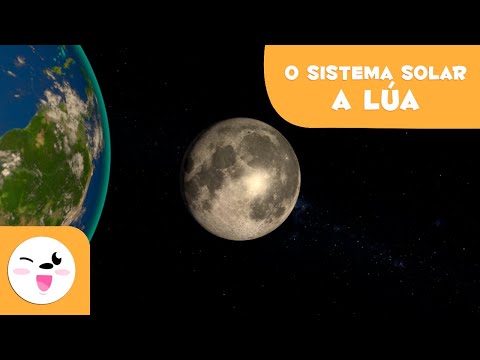 A Lua, o satélite da Terra  - O Sistema Solar em 3D para crianças