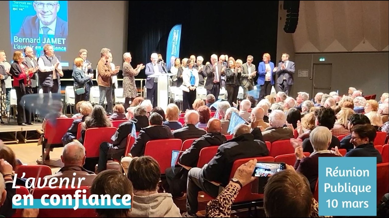 Réunion publique 10 mars 2026 Salle Cyrano - L'Avenir en Confiance - Campagne Municipale à SANNOIS -