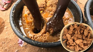 How this villagers makes GROUNDNUT OIL from a staple food