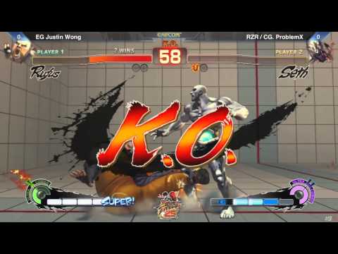 SSF4AE 2012 SF25 Justin Wong (Rufus) vs Problem x (Seth)