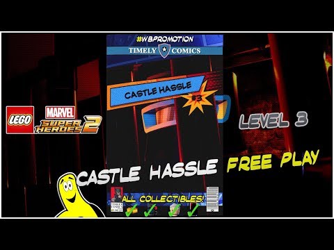 Lego Marvel Superheroes 2: Lvl 3 / Castle Hassle FREE PLAY (All Collectibles) - HTG