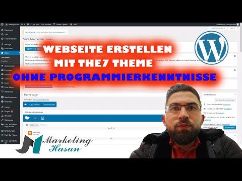 Webseite erstellen ohne Programierkenntnisse mit WordPress und The7 Theme | + Beispielprojekt