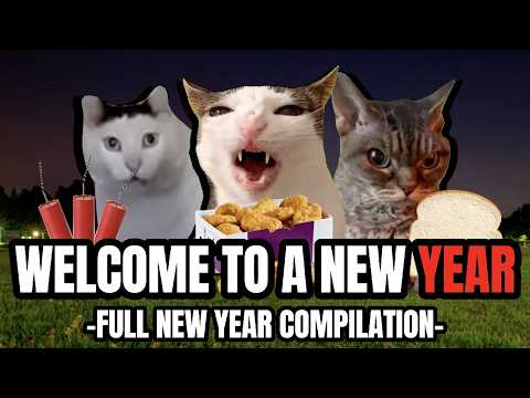 Cat MEMES: WELCOME TO A NEW YEAR - FULL NEW YEAR COMPILATION