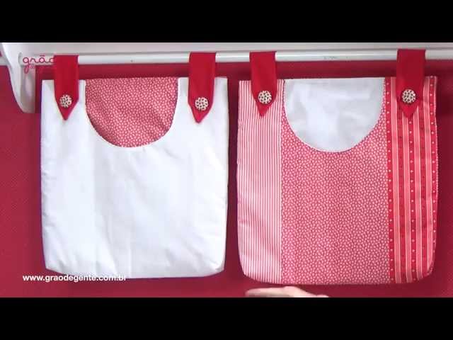 Porta Fraldas Varão Borboletas Vermelha | Ref: 48281