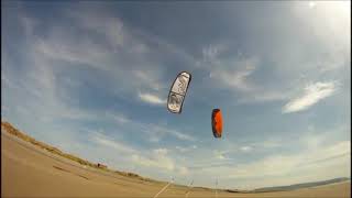 preview picture of video 'Kite buggying at Borth'