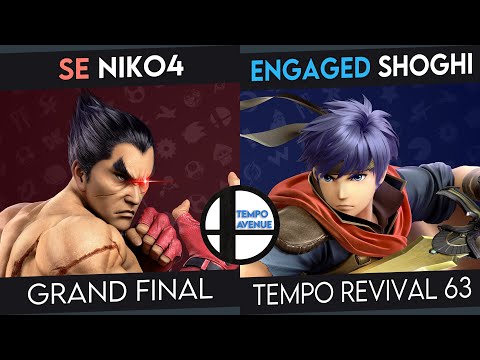 Tempo Revival 63 - Shoghi (Ike) Vs. SE | Niko4 (Kazuya) - Grand Finals - Smash Ultimate