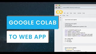 Download the video "Turning a Google Colab Notebook into a Web App - With Nothing But Python"