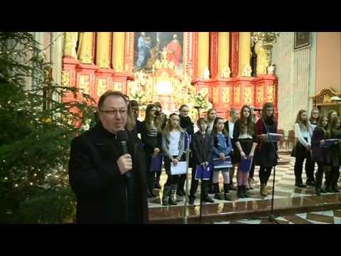 Kolęda ''Cicha noc'' i ''Oj maluśki maluśki'' w wyk.Scholi parafialnej w Brzozowie