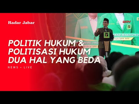 MAHFUD MD JELASKAN POLITIK HUKUM YANG KELIRU