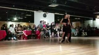 Yesica Esquivel & Ariel Leguizamon at Las Pebetas Milonga Miami. Gallo Ciego. Pugliese