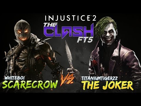 WhiteBoi (ScareCrow) Vs TitaniumTigerzz (Joker) EPIC! the CLash - Injustice 2