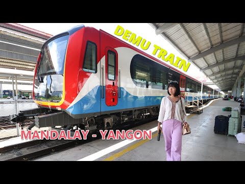 [EngSub] An 11.5-Hour Train Journey from Mandalay to Yangon | RBE and DEMU TRAINS