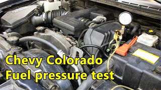 Chevy Colorado fuel pressure test, P0171 - troubleshoot - 1.15.2022