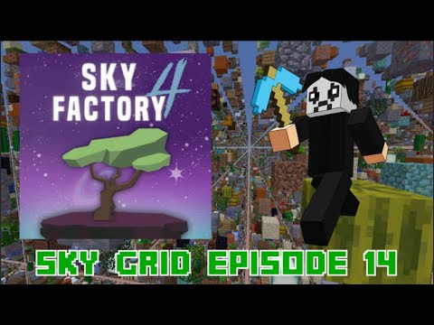 Minecraft Skyfactory 4 Sky Grid Gameplay - Episode 14