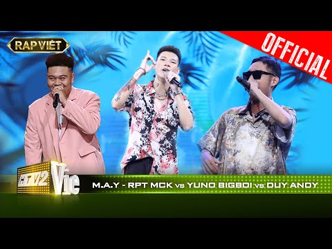 Tung chiêu autotune live, RPT MCK hạ đẹp Duy Andy, Yuno BigBoi tại M.A.Y| RAP VIỆT [Live Stage]