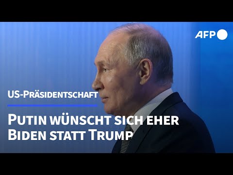 Putin wünscht sich eher Biden statt Trump als US-Präsident | AFP