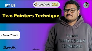 YouTube video 'Leetcode 283: Move Zeroes in telugu | Two Pointer Technique | Python DSA | srkcodes'