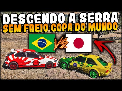 BRASIL vs JAPÃO - DESCENDO A SERRA SEM FREIO FORZA HORIZON 5 ONLINE