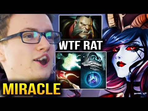 Miracle- Intense Rat Game TRY HARD MODE [Queen of Pain] Dota 2