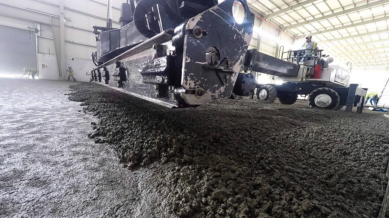 Somero Laser screed Industrial floor by FAM Flooring Team