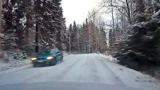 preview picture of video 'Driving in Finland in Winter Conditions - Lohja, Uusimaa Region'