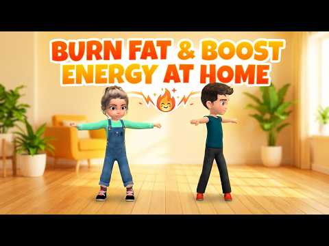 15 Min Kids Workout: Burn Fat & Boost Energy At Home!