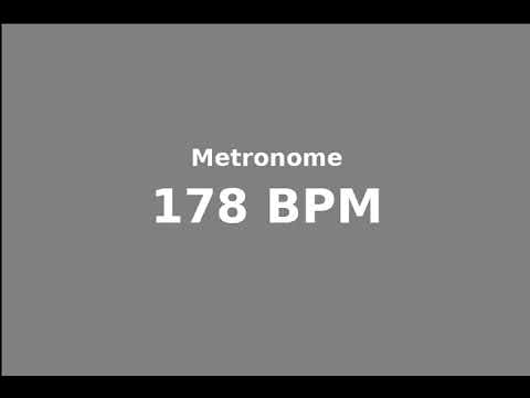 metronome 178 bpm