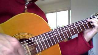 Fly me to the moon- jazz finger style, nylon strung guitar.