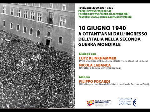 10 giugno 1940: a ottant’anni dall’ingresso dell’italia nella seconda guerra mondiale