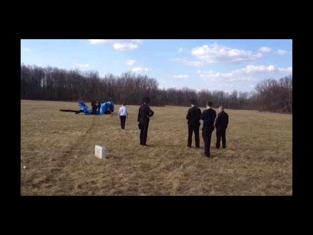 Появилось видео с места падения вертолёта в Башкирии