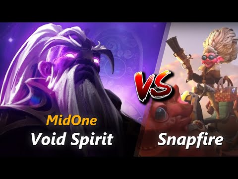 MidOne mid Void Spirit vs Snapfire | First 10 minutes