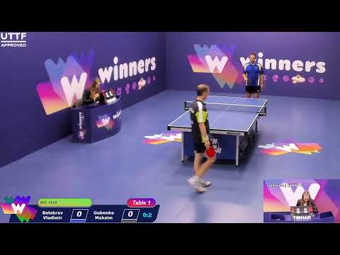 WINners CUP table 1 28.09  Belobrov Vladimir - Gubenko Maksim 17:00