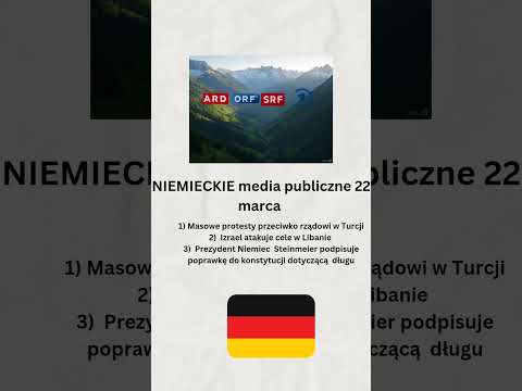 Niemieckie media publiczne 22 marca