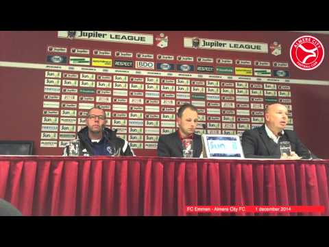 Persconferentie FC Emmen - Almere City FC, maandag 1 december 2014