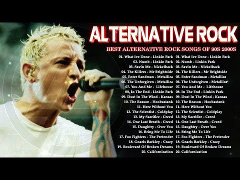 Alternative Rock Songs 90's 2000's ❤️❤️❤️ Coldplay, Linkin park, Creed, Hinder, Evanescence, RHCP