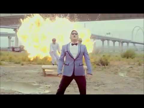 gangnam style but every time psy says op it gets faster