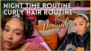 MY REALISTIC NIGHT-TIME ROUTINE 2022 : CURLY HAIR ROUTINE + SELF CARE