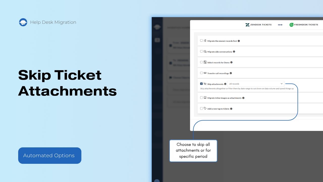 Ticketanhänge überspringen