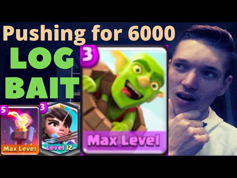 Classic Log Bait Deck - Live Ladder Gameplay in Clash Royale!!