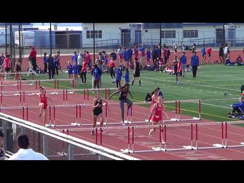 FSG 100mH vs Troy 3-14-18 - Los Alamitos Girls