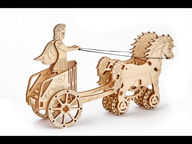 Video teaser per Roman Chariot (Wooden 3D puzzle)  WOODEN.CITY