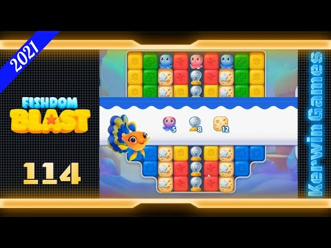 Fishdom Blast Level 114 - No Boosters - 23 moves (2021)